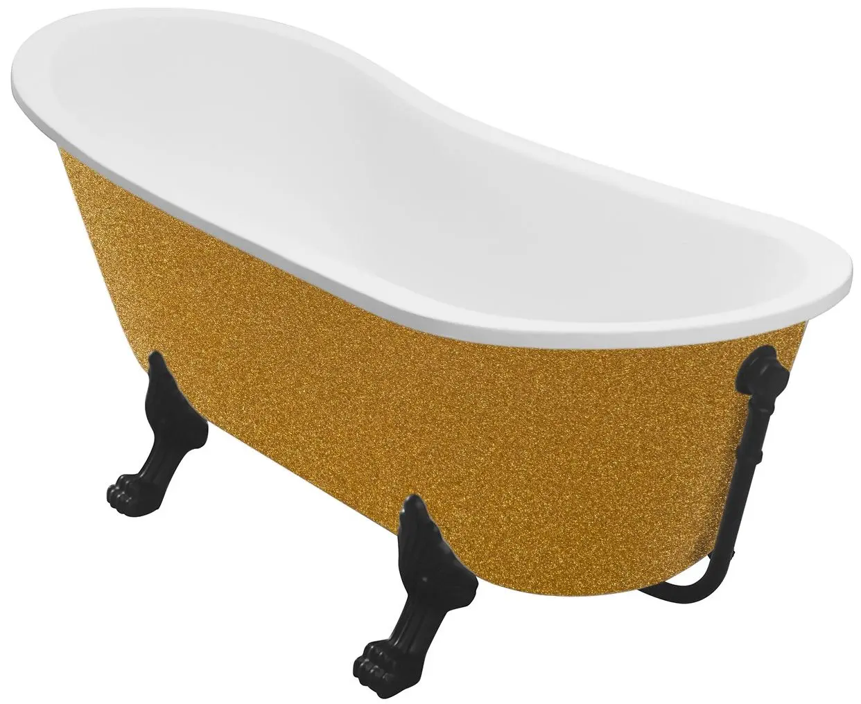 Ванна акриловая Besco Olaya Glam WAO-160-GZB 160x68 (Gold)