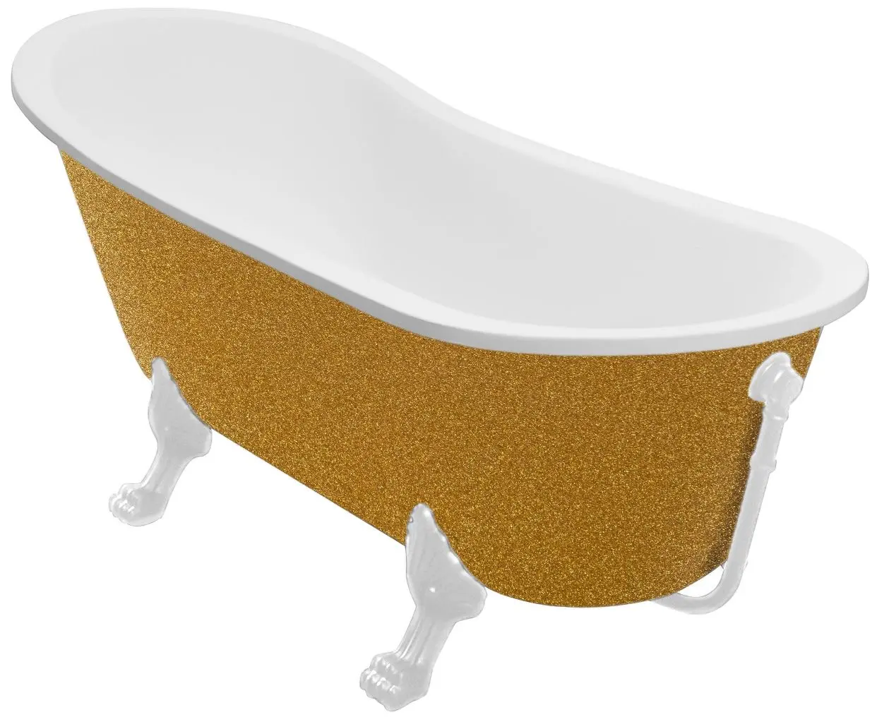 Ванна акриловая Besco Olaya Glam WAO-160-GZW 160x68 (Gold)