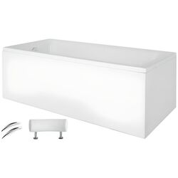 Ванна акриловая Besco Optima Premium 160x70 + Ambition + Standard (White/Chrome)