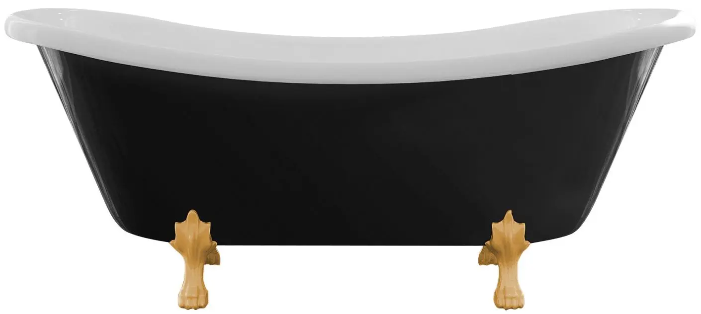 Ванна акриловая Besco Otylia B&W WKO-160-BWG 160x77 (Black/White)