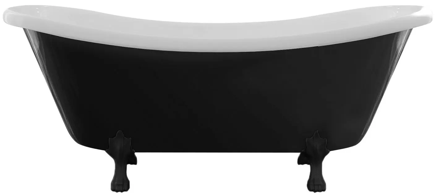 Ванна акриловая Besco Otylia B&W WKO-170-BWB 170x77 (Black/White)