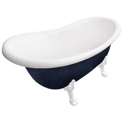 Ванна акриловая Besco Otylia Glam 160x77 (Graphite/White)