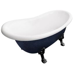 Ванна акриловая Besco Otylia Glam 160x77 (Graphite/White/Black)