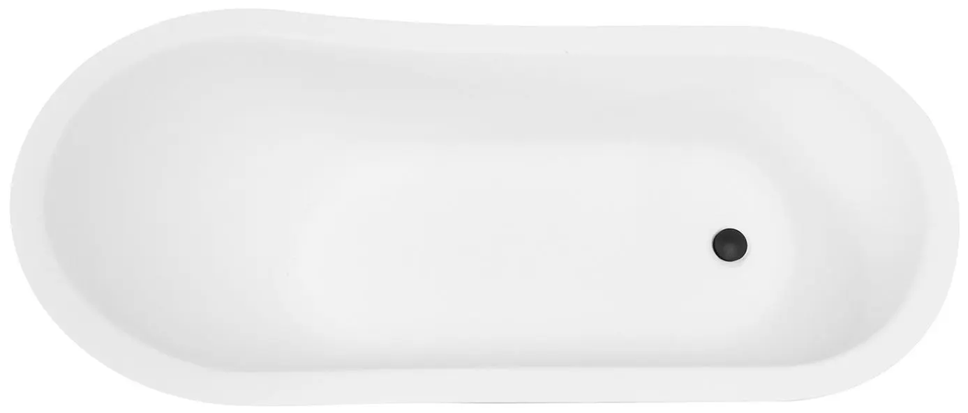 Ванна акриловая Besco Otylia Glam 160x77 (Graphite/White/Chrome) - 2