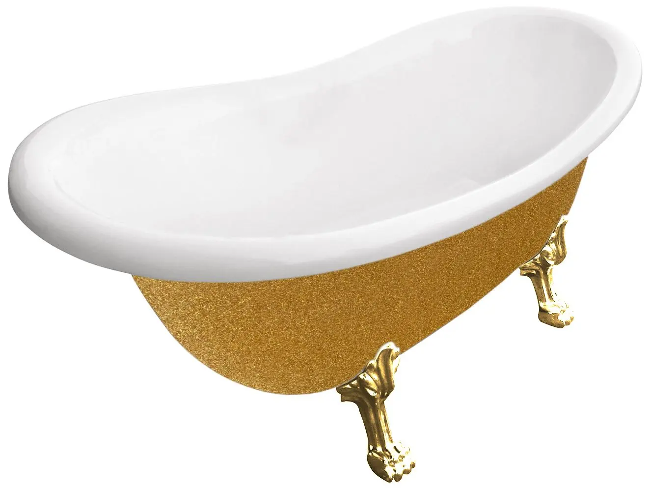 Ванна акриловая Besco Otylia Glam WKO-160-GZG 160x77 (Gold)