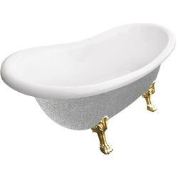 Ванна акриловая Besco Otylia Glam WKO-170-GSG 170x77 (Silver)