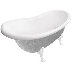 Ванна акриловая Besco Otylia Glam WKO-170-GSW 170x77 (Silver)