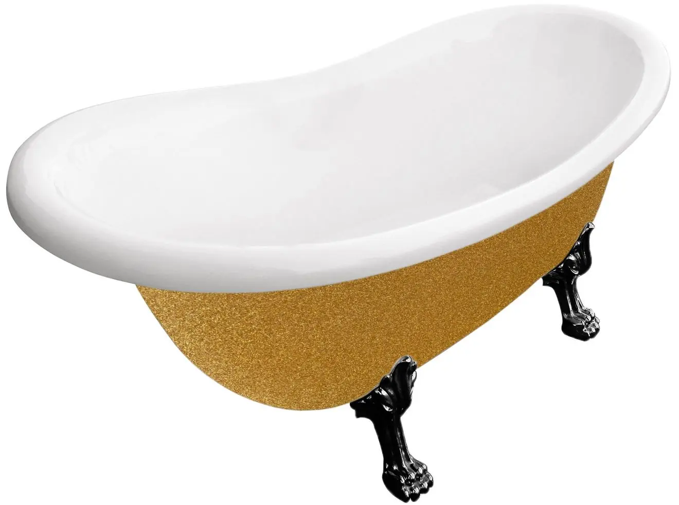 Ванна акриловая Besco Otylia Glam WKO-170-GZB 170x77 (Gold)