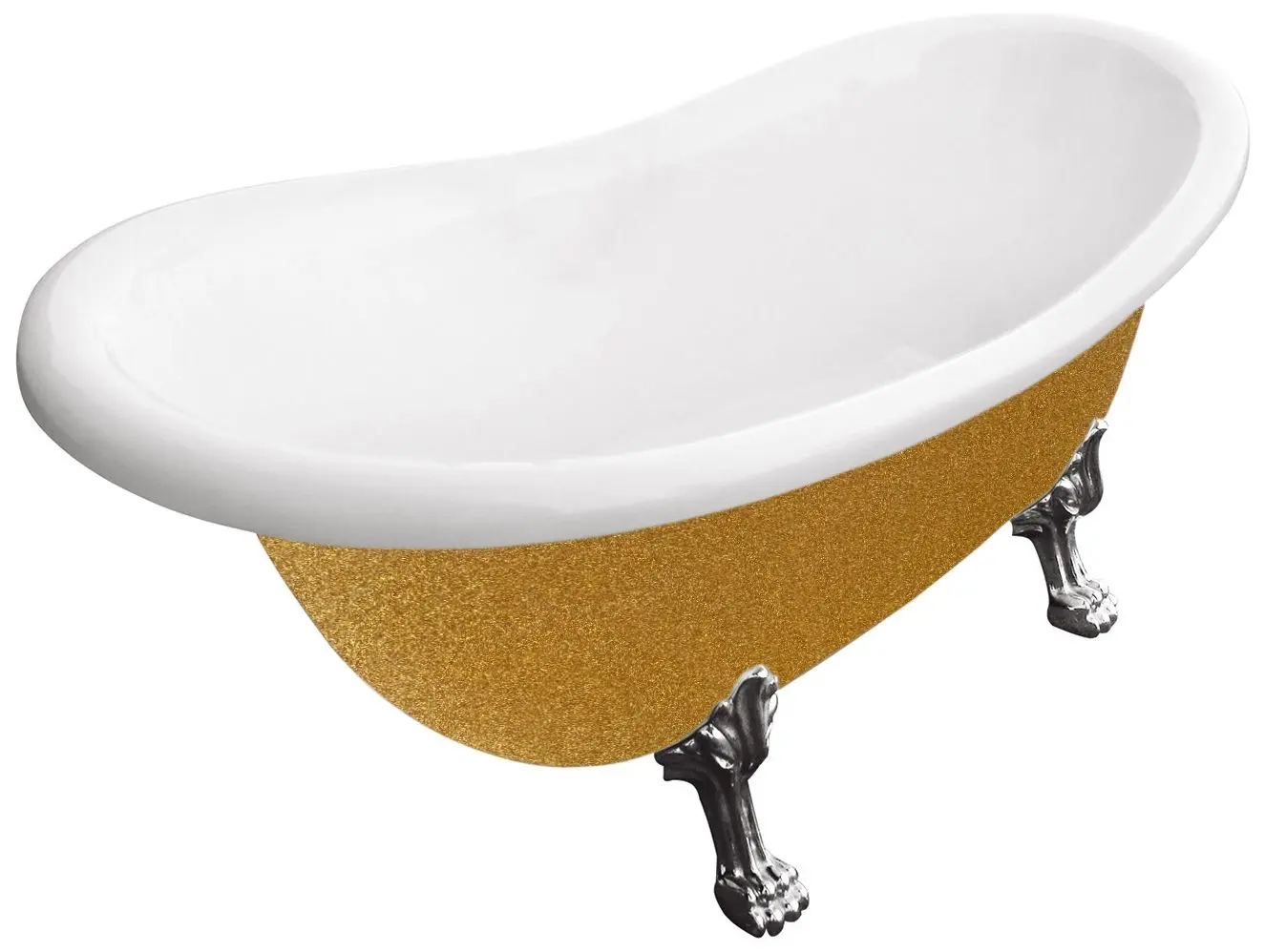 Cada de baie din acril Besco Otylia Glam WKO-170-GZC 170x77 (Gold)
