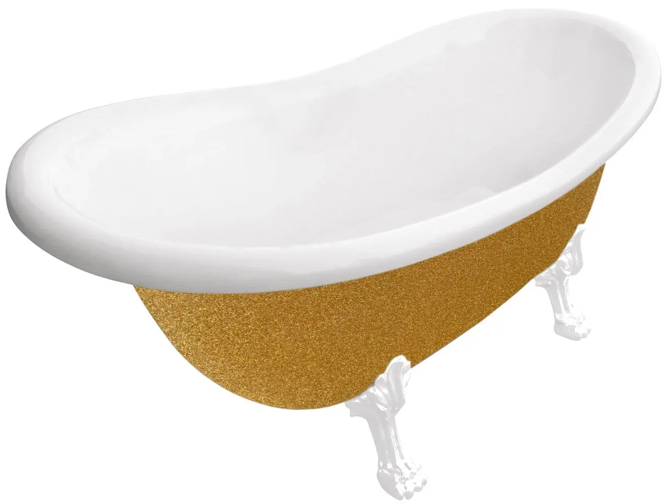 Ванна акриловая Besco Otylia Glam WKO-170-GZW 170x77 (Gold)