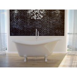 Cada de baie din acril Besco Otylia WKO-160W+BI 160x77 (White) Thumb