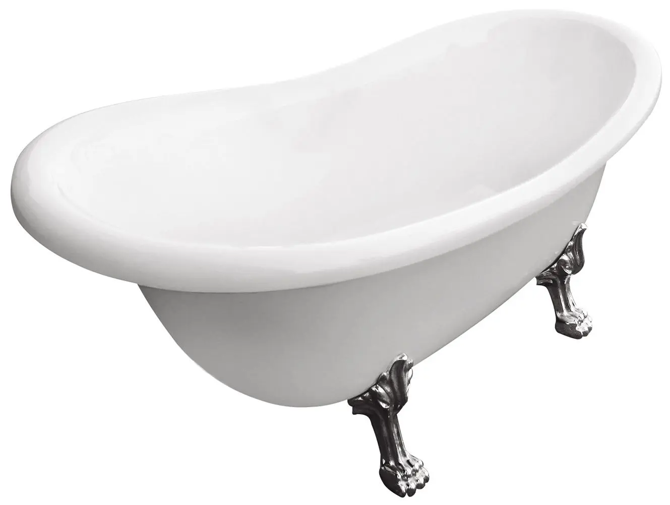 Ванна акриловая Besco Otylia WKO-160W+CH 160x77 (White)