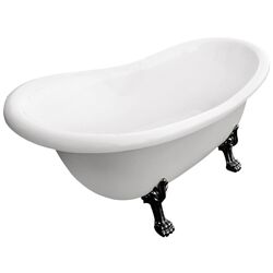 Ванна акриловая Besco Otylia WKO-160W+CZ 160x77 (White)