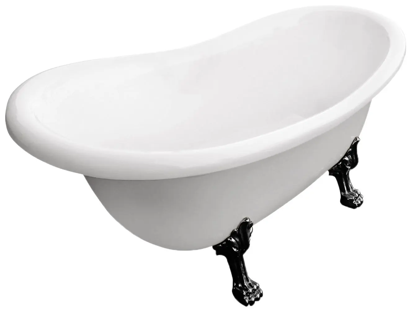 Ванна акриловая Besco Otylia WKO-160W+CZ 160x77 (White)