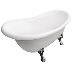 Ванна акриловая Besco Otylia WKO-170W+CH 170x77 (White)