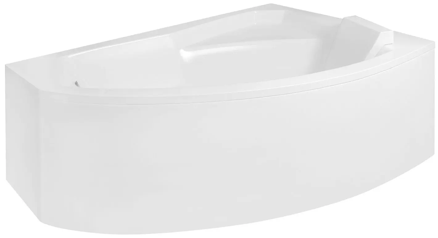 Cada de baie din acril Besco Rima WAR-130-NP Right 130x85 (White) - 4