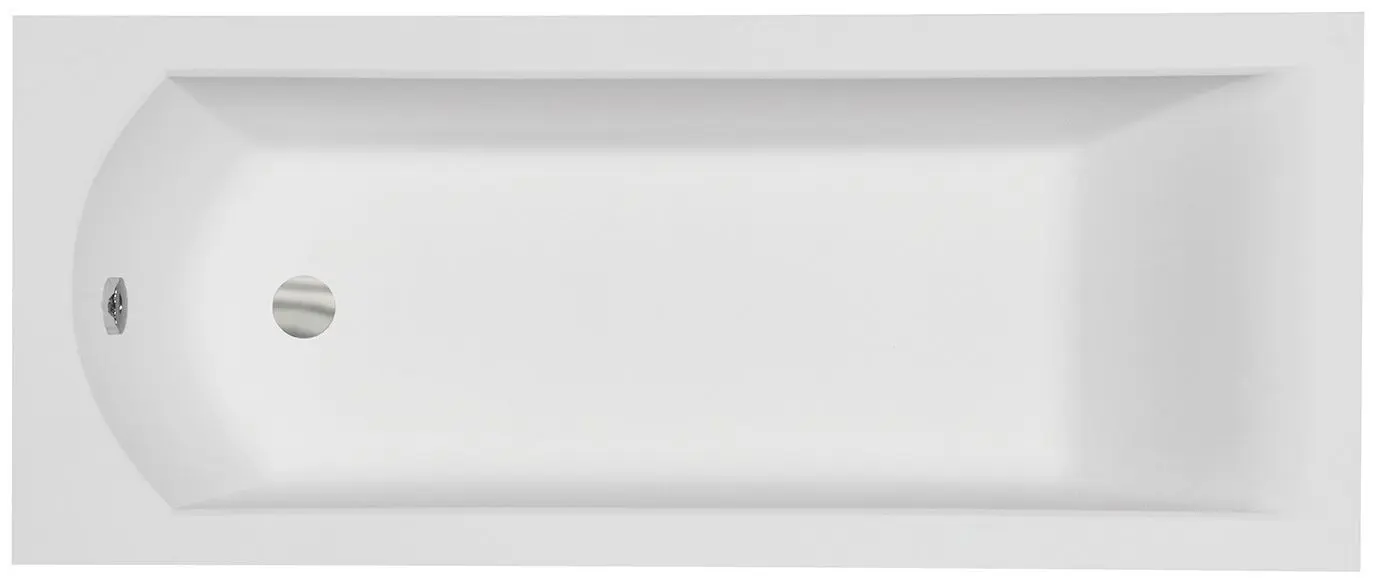 Cada de baie din acril Besco Shea Slim WAS-180-SL 180x80 (White)