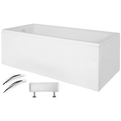 Ванна акриловая Besco Talia Premium 170x75 + Ambition + Standard (White/Chrome)