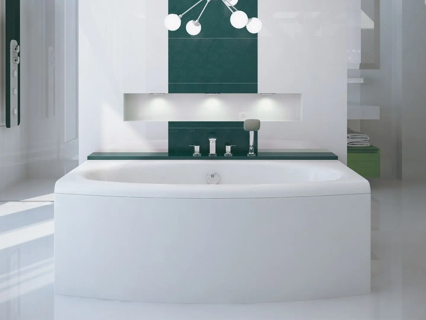 Ванна акриловая Besco Telimena WAT-180-JA 180x85 (White) - 3