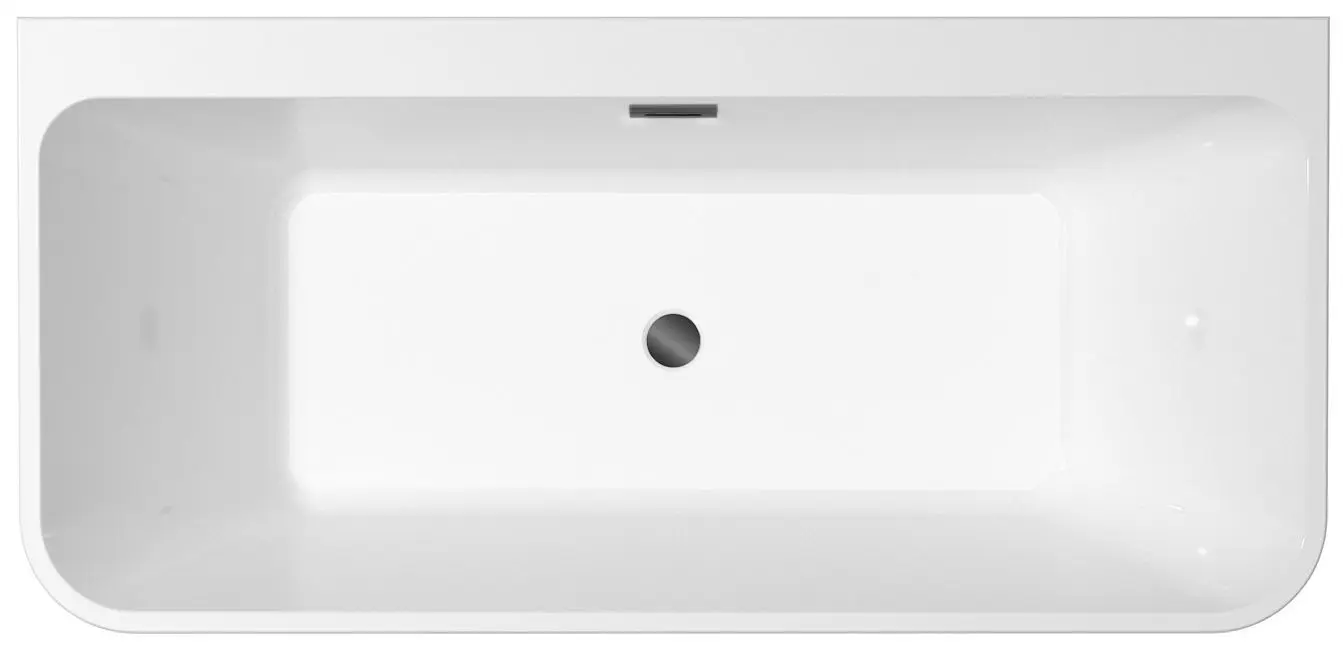 Cada de baie din acril Besco Varya 170x80 (White/Graphite) - 2