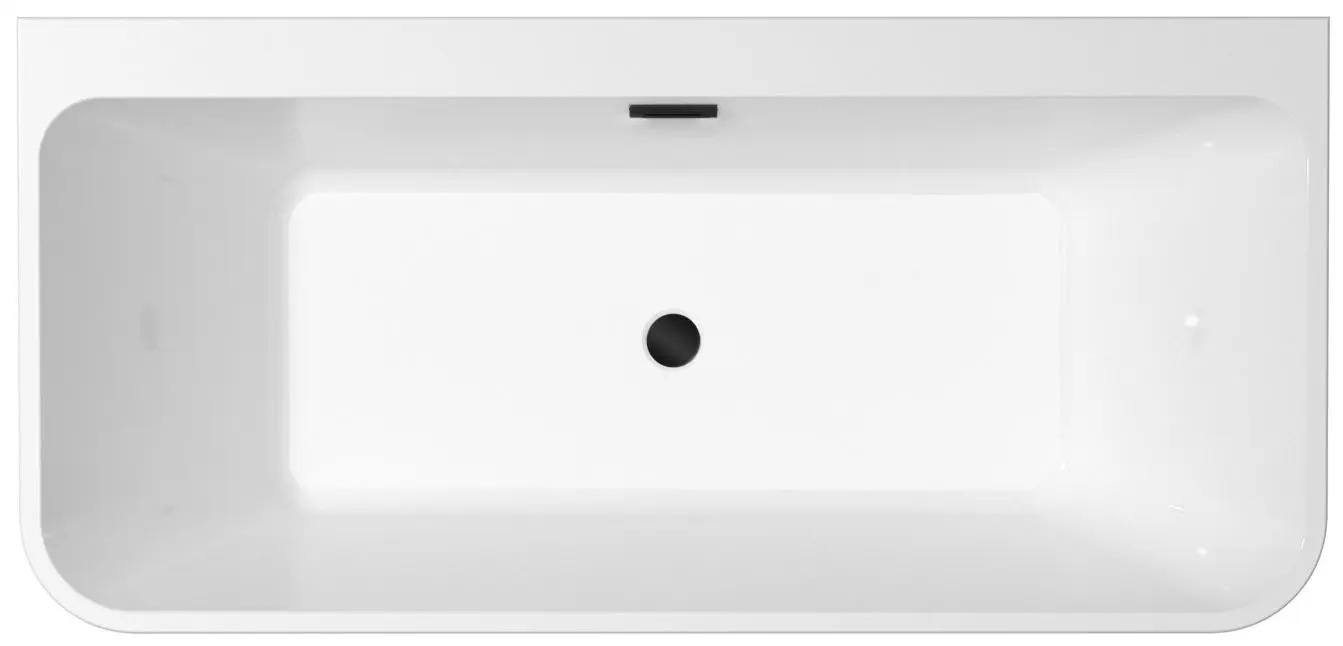 Ванна акриловая Besco Varya Glam 150x75 (Graphite/White/Black) - 2