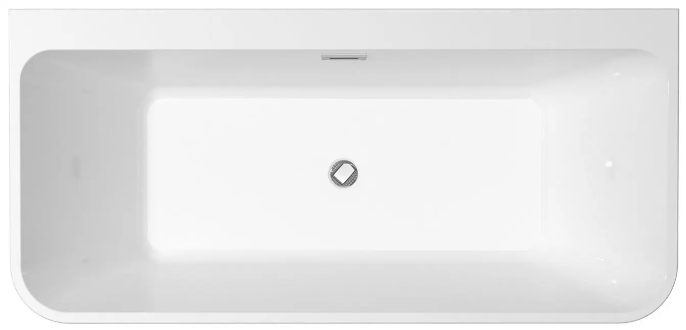 Ванна акриловая Besco Varya Glam 150x75 (Graphite/White/Chrome) - 2