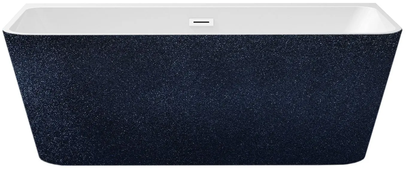 Ванна акриловая Besco Varya Glam 150x75 (Graphite/White/White Gloss)