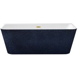 Ванна акриловая Besco Varya Glam 170x80 (Graphite/White/Gold)