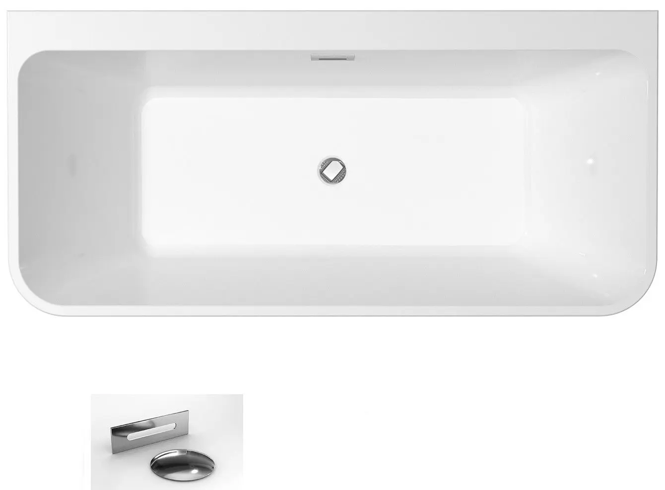 Ванна акриловая Besco Varya WAS-170-VR 170x80 (White) - 2