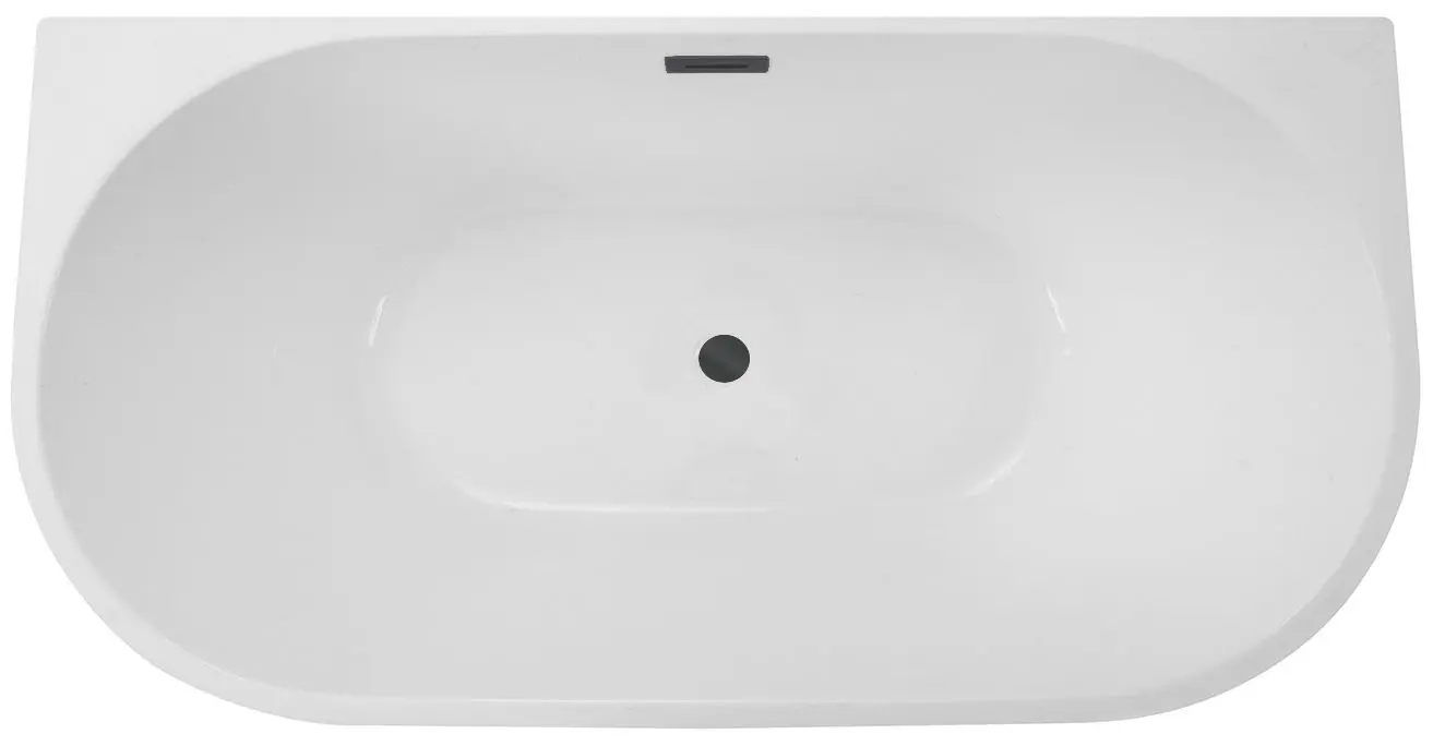 Ванна акриловая Besco Vica Glam 150x80 (Graphite/White) - 2