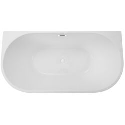 Cada de baie din acril Besco Vica Glam 150x80 (Graphite/White/White Gloss) Thumb