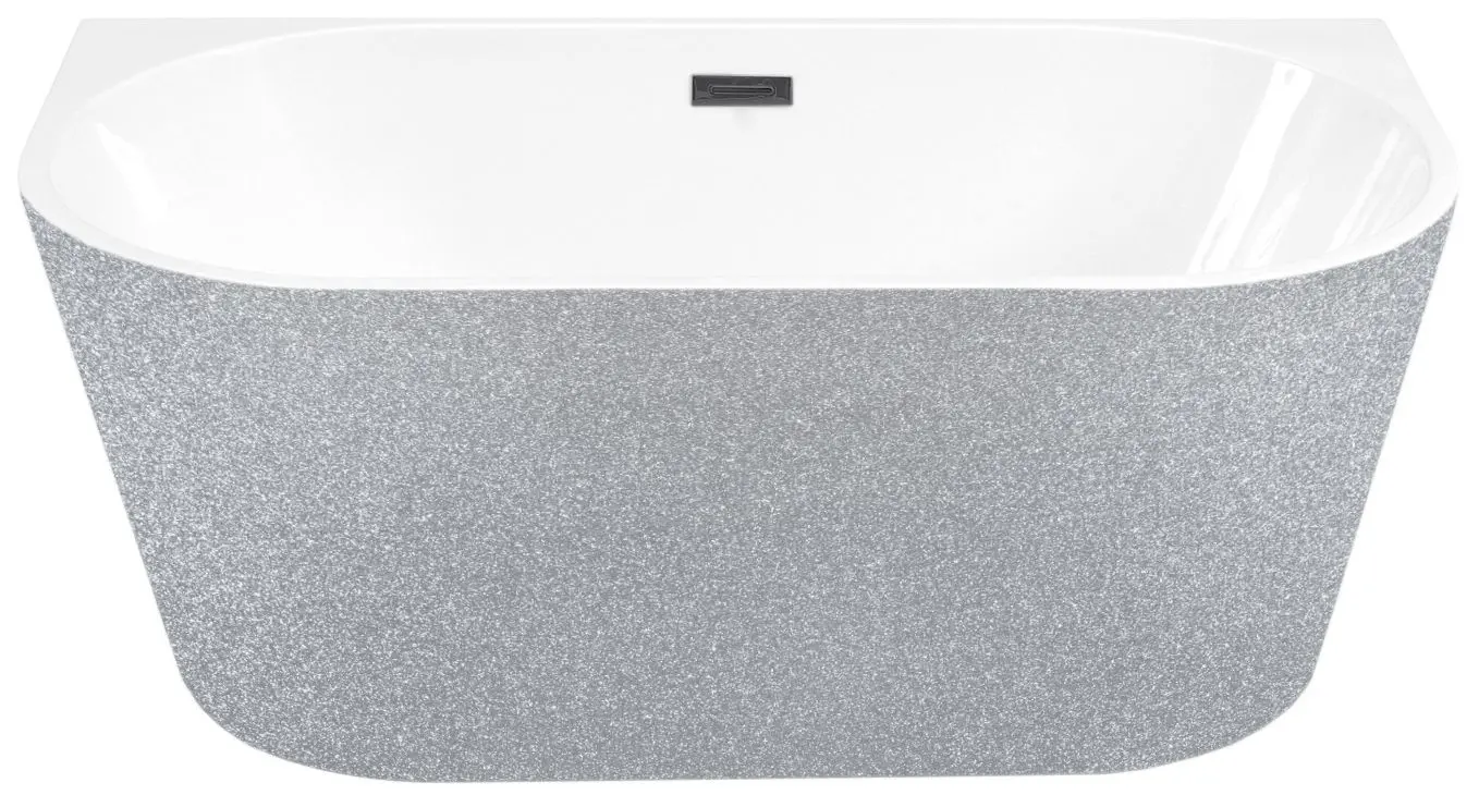 Ванна акриловая Besco Vica Glam 150x80 (Silver/White/Graphite)