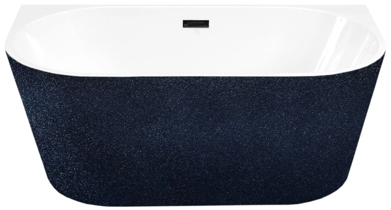 Cada de baie din acril Besco Vica Glam 170x80 (Graphite/White/Black)