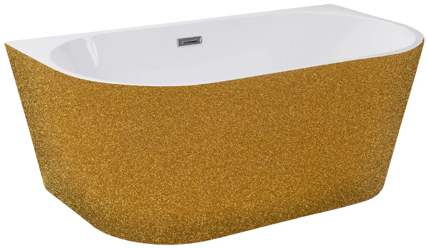 Cada de baie din acril Besco Vica Glam WA-150-VZL 150x80 (Gold)