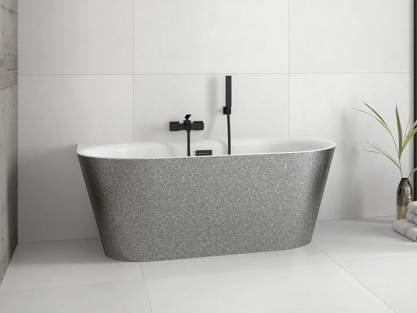 Ванна акриловая Besco Vica Glam WA-170-VSB 170x80 (Silver) - 3