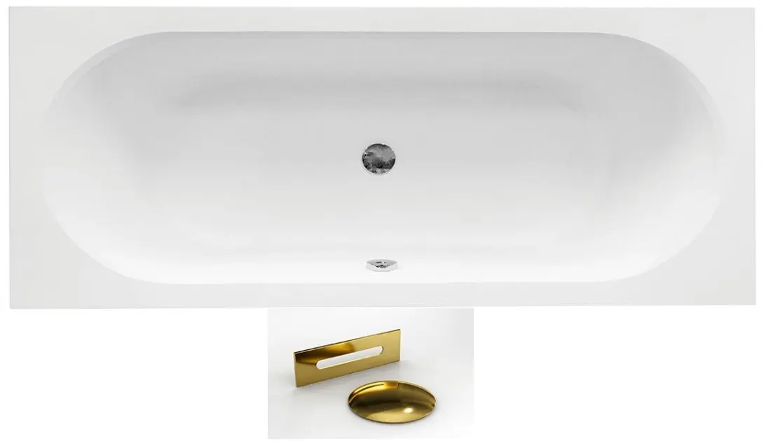 Ванна акриловая Besco Vitae Slim Plus WAV-160-SZ+ 160x75 (White) - 2