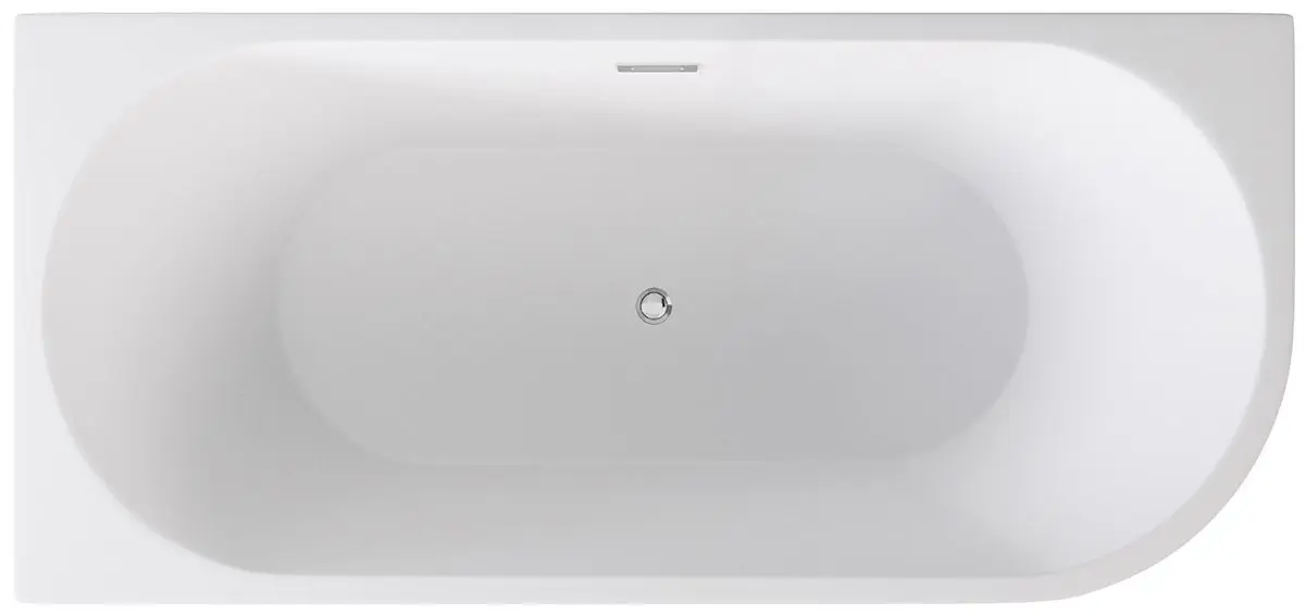 Ванна акриловая Besco Zoya Glam 150x75 Left (Graphite/White/Chrome) - 3