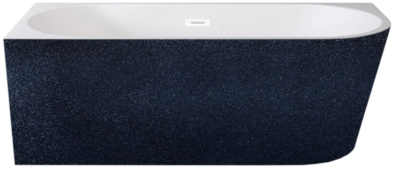 Ванна акриловая Besco Zoya Glam 150x75 Left (Graphite/White)