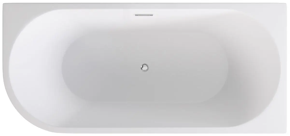 Cada de baie din acril Besco Zoya Glam 170x80 Right (Graphite/White/Chrome) - 3