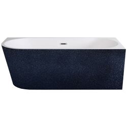 Ванна акриловая Besco Zoya Glam 170x80 Right (Graphite/White/Chrome)
