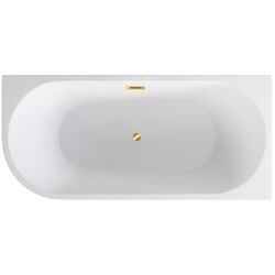 Cada de baie din acril Besco Zoya Glam 170x80 Right (Graphite/White/Gold) Thumb