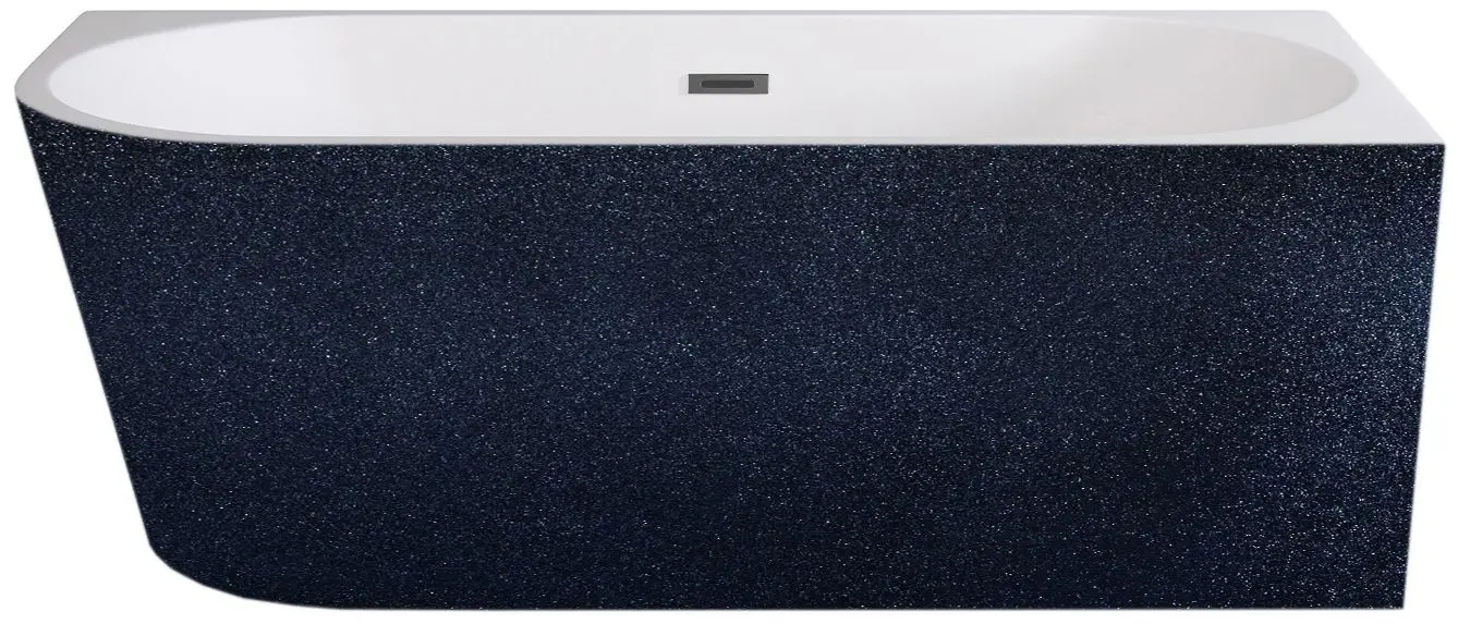 Ванна акриловая Besco Zoya Glam 170x80 Right (Graphite/White)