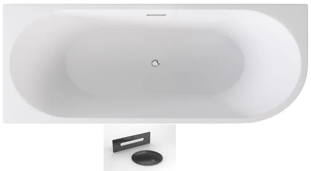 Ванна акриловая Besco Zoya Glam WA-170-ZLSG Left 170x80 (Silver) - 3