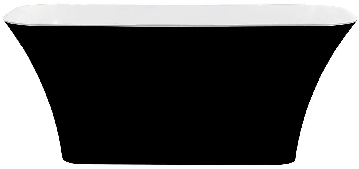 Cada de baie Besco Assos WMD-160-AWG 160x70 (Black/White) - 2