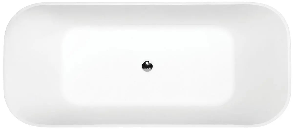 Ванна Besco Assos WMD-160-AWGR 160x70 (Black/White) - 2