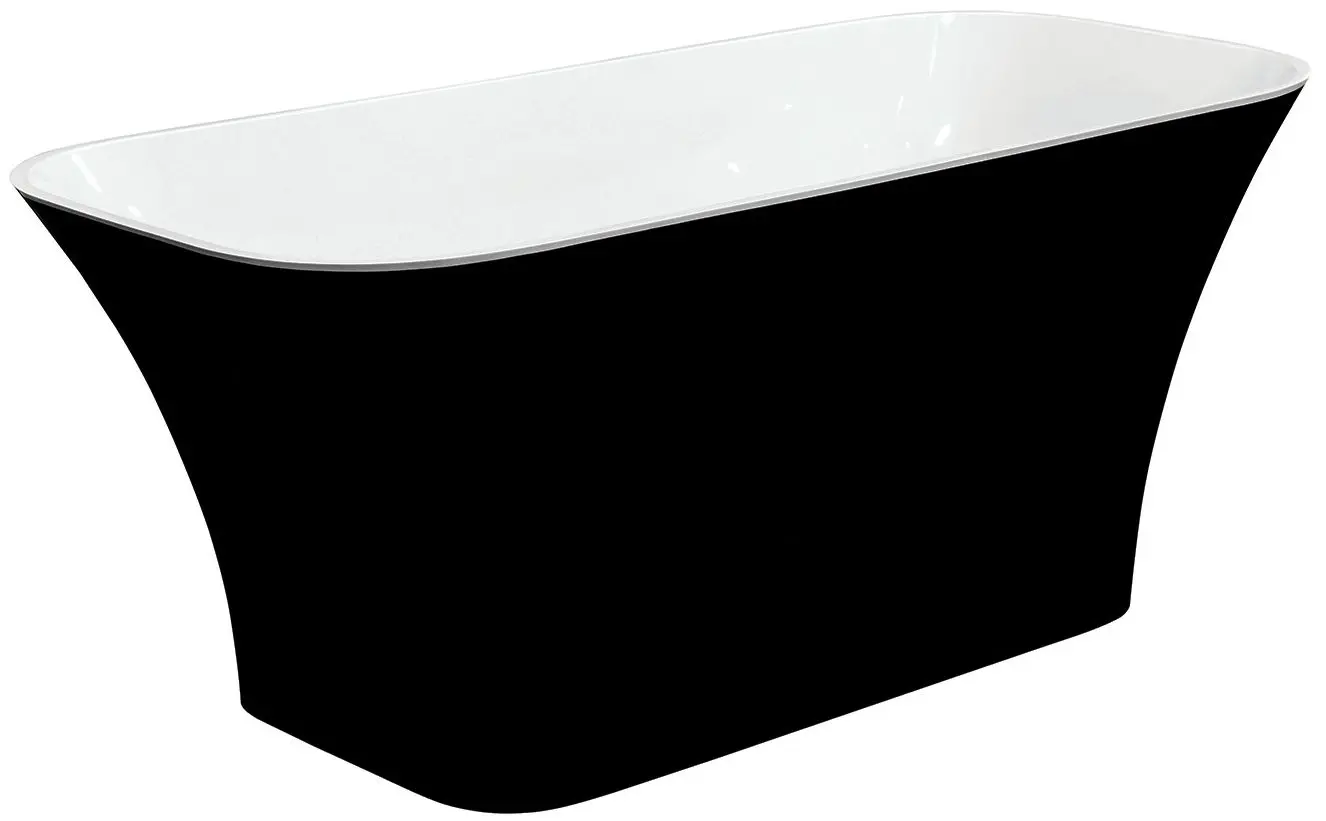 Ванна Besco Assos WMD-160-ABGR 160x70 (Black/White)
