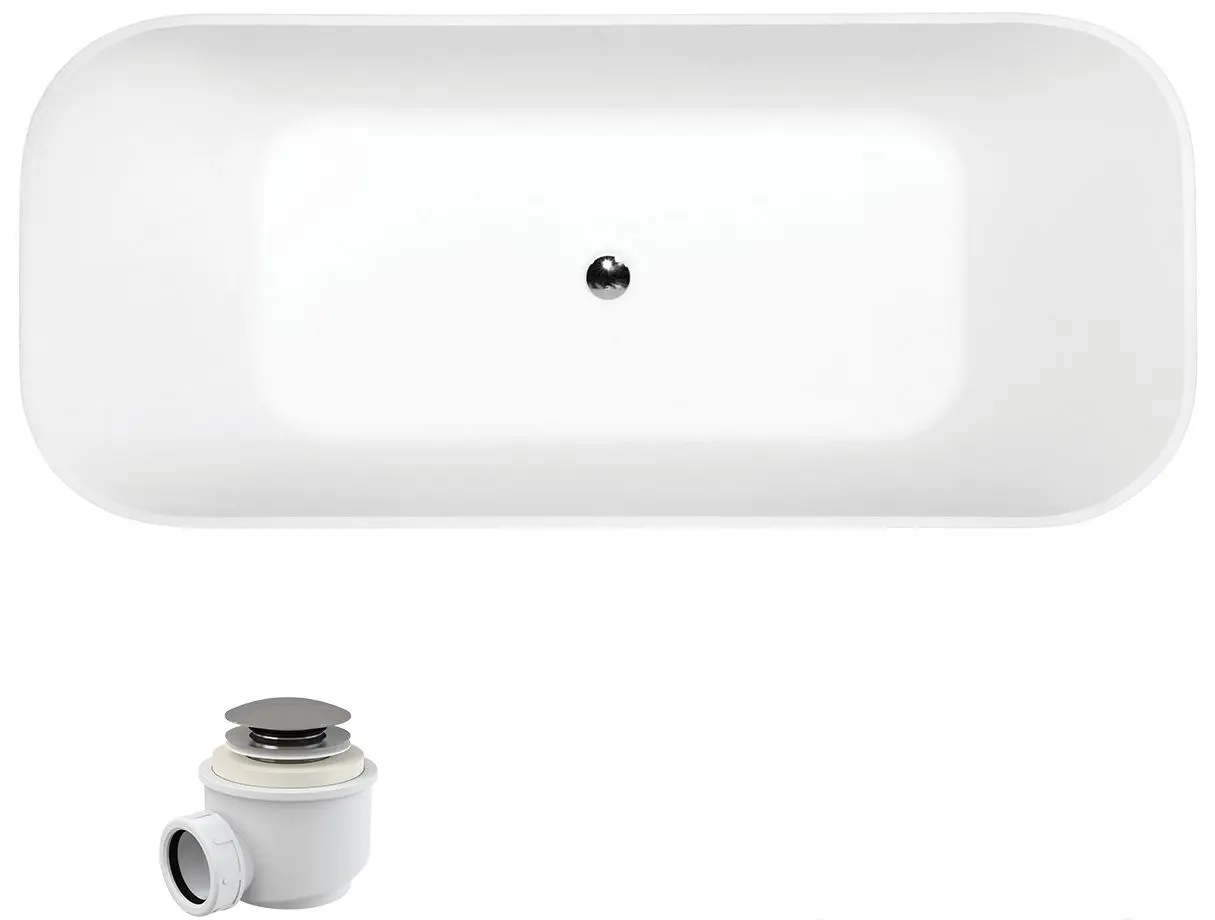 Cada de baie Besco Assos S-Line Glam WMD-160-ALG 160x70 (Graphite) - 2