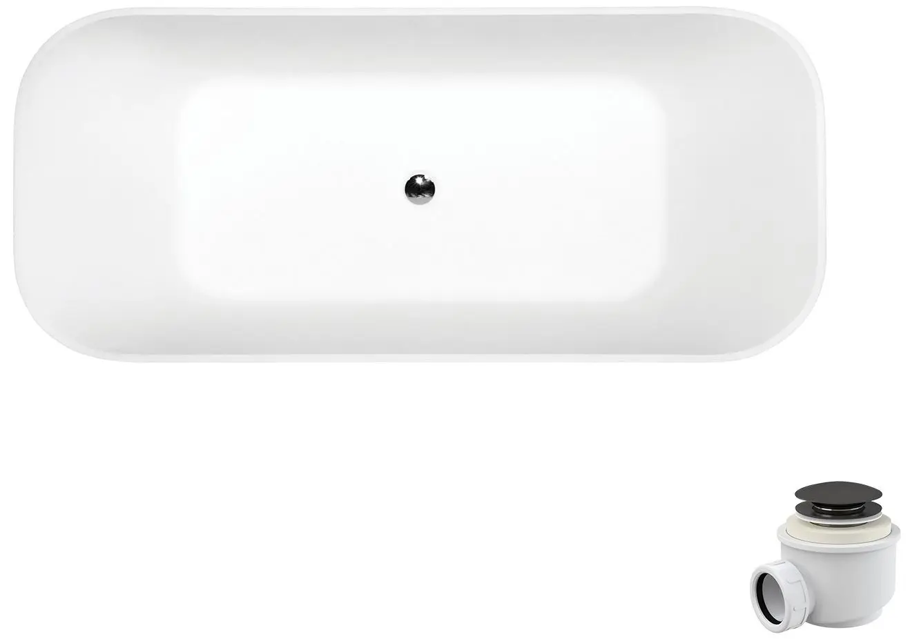 Ванна Besco Assos S-Line WMD-160ASGR 160x70 (White) - 2