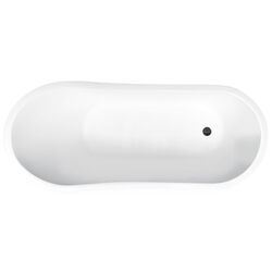 Cada de baie Besco Gloria 150x66 (White/Graphite) Thumb