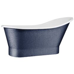 Cada de baie Besco Gloria Glam 160x66 (Graphite/White/Chrome)